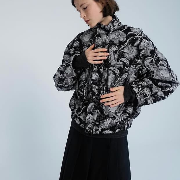 에핑글러 플라워 자카드 봄버자켓 S 사이즈 판매