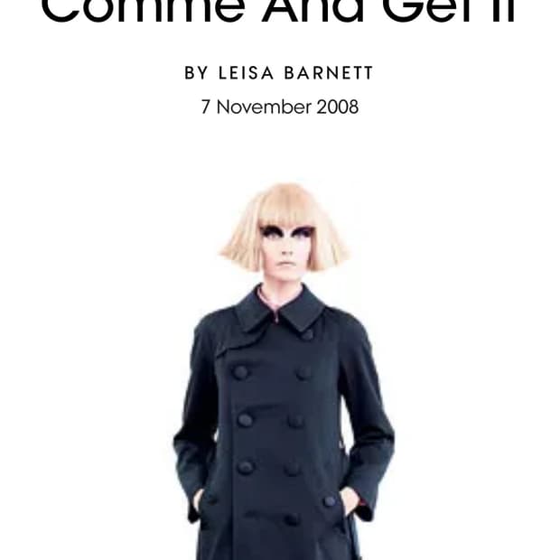 꼼데가르송 x H&M 협업 코트