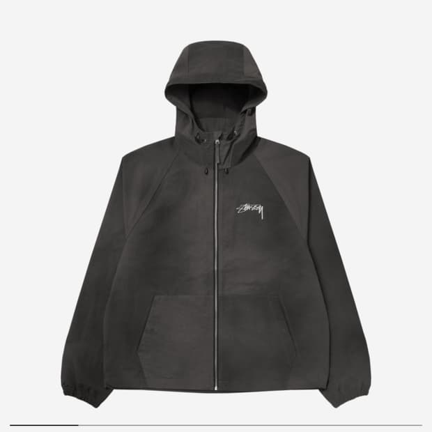 [XL]스투시 웨이브 다이 비치 쉘 자켓 블랙