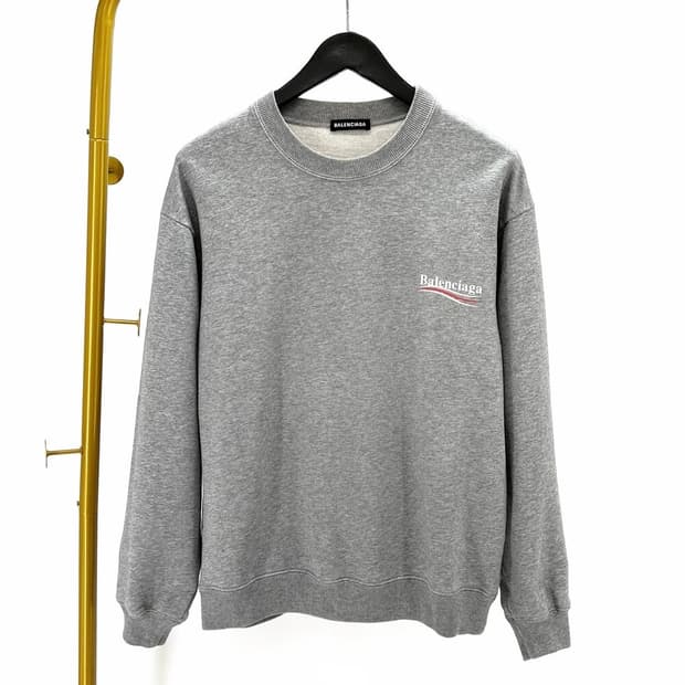 발렌시아가 웨이브로고 맨투맨