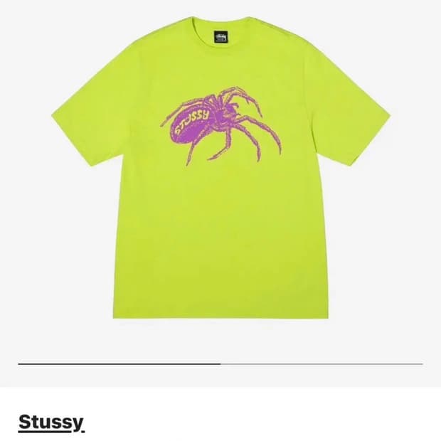 스투시 STUSSY 위도우 거미 반팔 티셔츠 판매 (L)