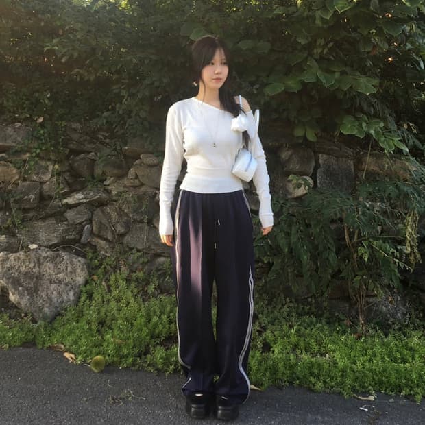 아워캐비넷 ice track pants