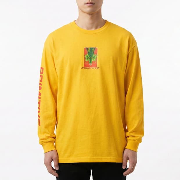 2018 빈티지 Primitive 드레곤볼 Z 긴팔 셔츠