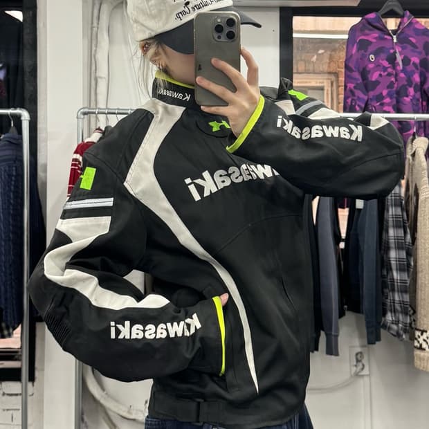 가와사키 레이싱 바이커 자켓