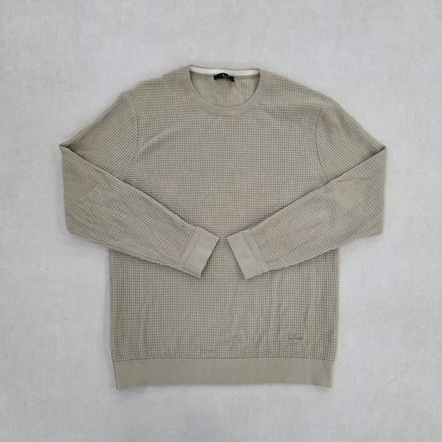 [100] 닥스 라운드 와플 니트 스웻 1231J