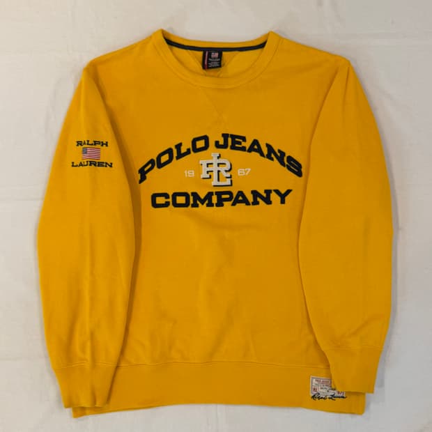 폴로 랄프로렌 폴로진스 성조기 맨투맨 스웻셔츠 옐로우