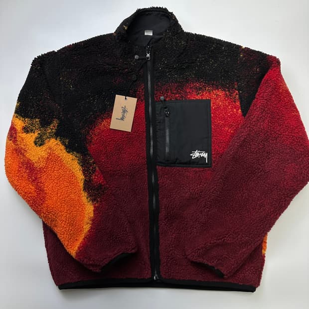 STUSSY 스투시 리버시블 쉐르파 플리스 자켓