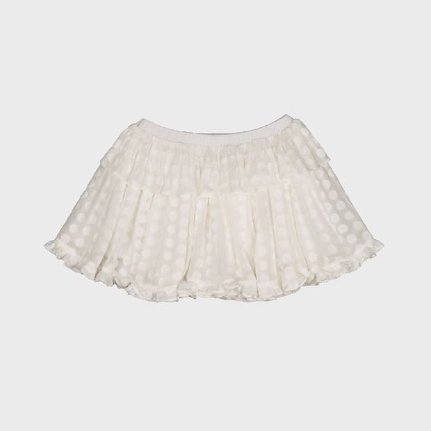 데어드 RAW EDGE COIN DOT TUTU SKIRT