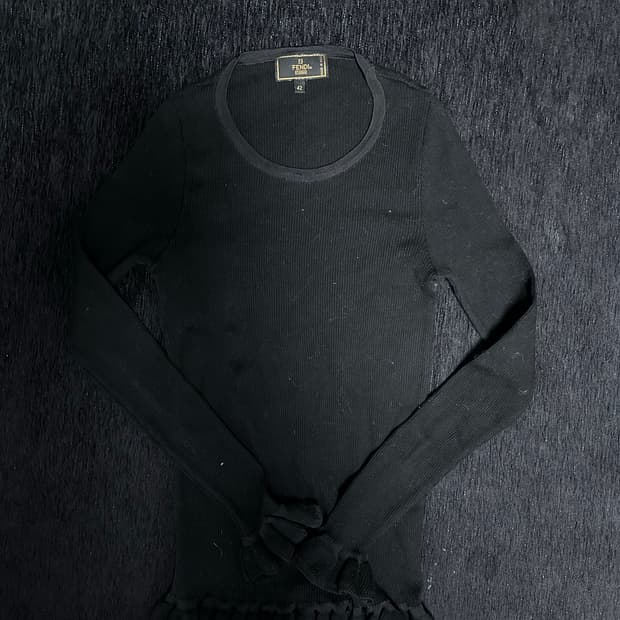 빈티지 펜디 프릴 니트 정품