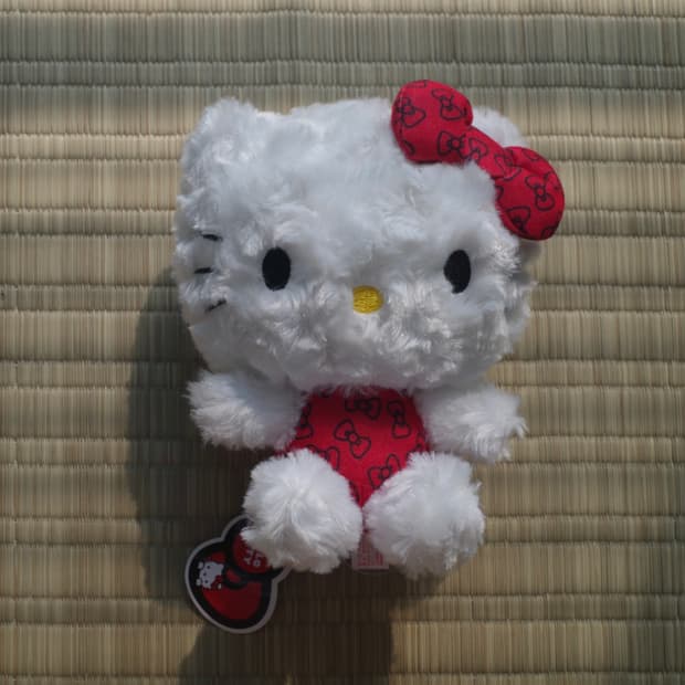 헬로키티 리본 봉제 인형