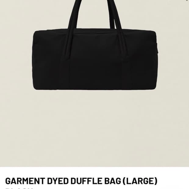 EE 더플백 라지 블랙