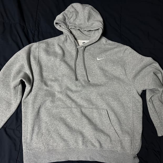 나이키 솔로 스우시 후드티 그레이 XL