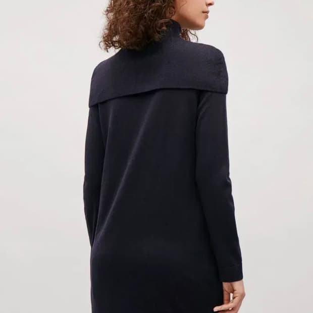 cos 메리노울 케이프 드레스