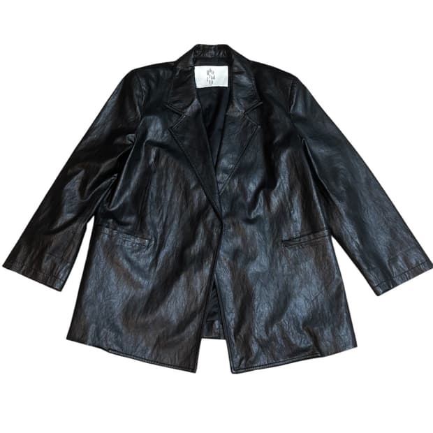 Material Lab 싱글 비건 레더 자켓  