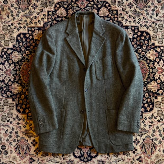 에르메네질도 제냐 트위드 자켓 100