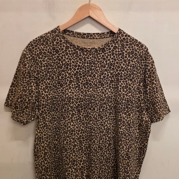 (S)ALLSAINTS 올세인츠 레오파드 오버핏 반팔 티셔츠