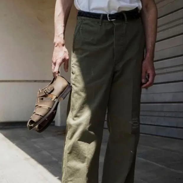 [2]피그벨 HBT 밀 트라우저 올리브