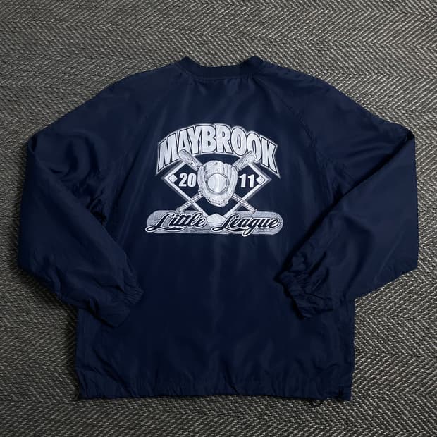 USA 빈티지 메이브룩 컬리지 우븐 웜업o 4642