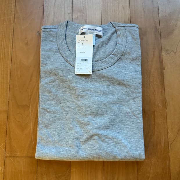 L 꼼데가르송 셔츠 포에버 롱슬리브 그레이