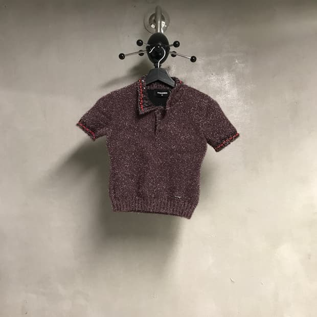 디스퀘어드2 반팔 카라 니트 XS(W)