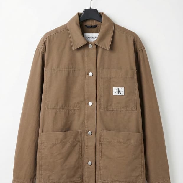 캘빈클라인 브라운 셔츠재킷