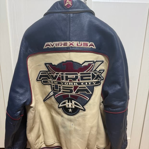 아비렉스 가죽자켓 xl사이즈