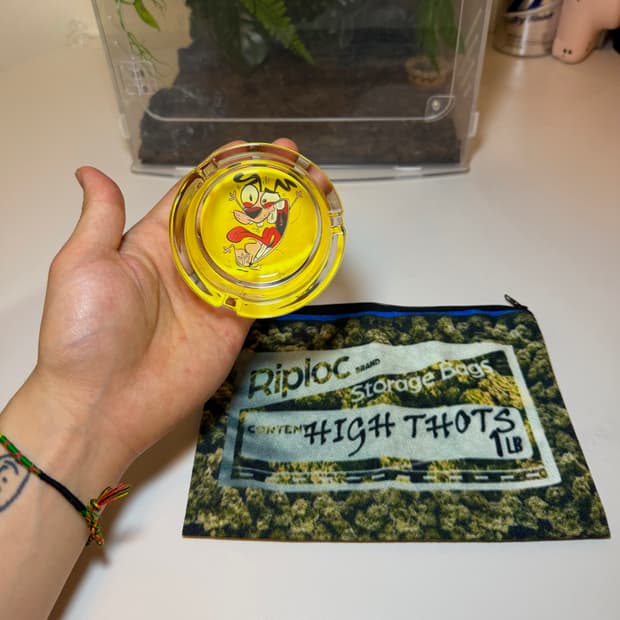 겁쟁이 강아지 커리지 애쉬트레리 재떨이