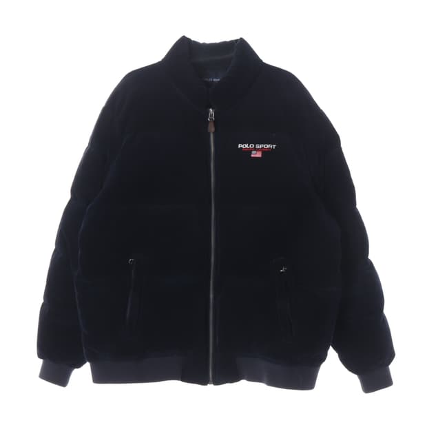 폴로 랄프 로렌 스포츠 21FW 코듀로이 덕다운 숏 패딩