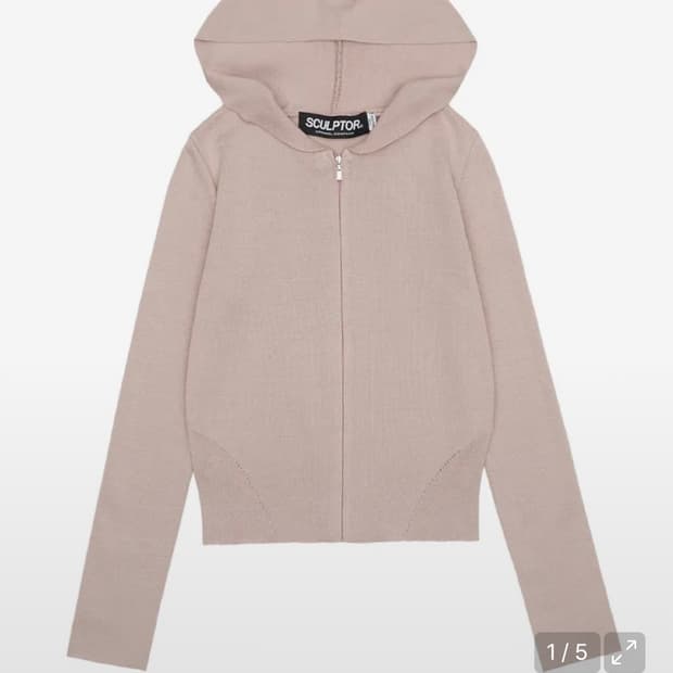 스컬프터 Silhouette Knit Zip-up Hoodie