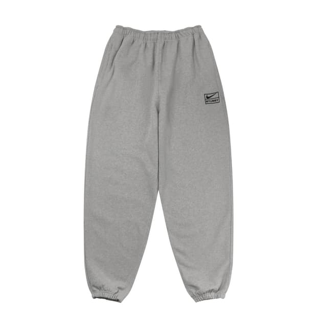 [새상품] 나이키 x 스투시 플리스 팬츠 그레이 헤더