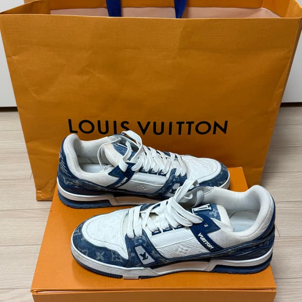 [9] 루이비통 LV 트레이너 데님 블루 스니커즈 280