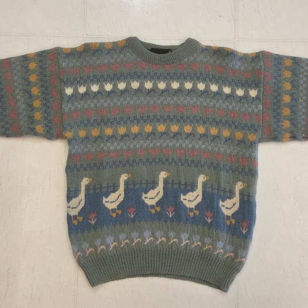 Jumpers 오리패턴 스웨터