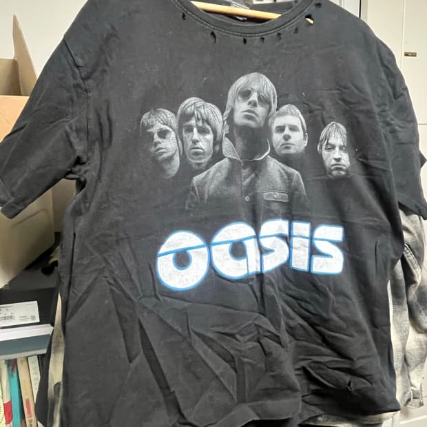 Oasis rock tshirts self custom
