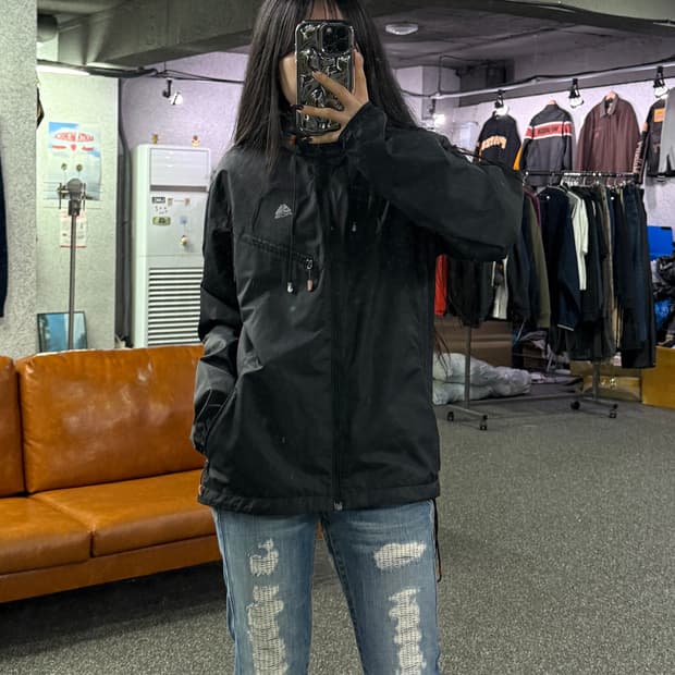 나이키 acg 후드 바람막이 자켓 블랙 B4713