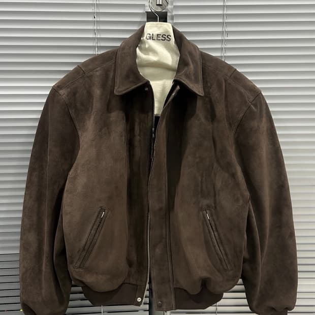 글레스 GLESS 031 스웨이드 봄버 브라운 0