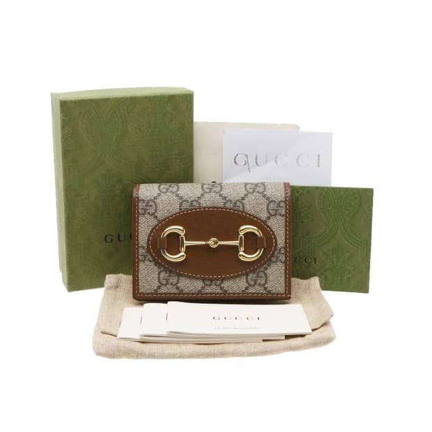 구찌 홀스빗 1955 GG 수프림 캔버스 카드지갑