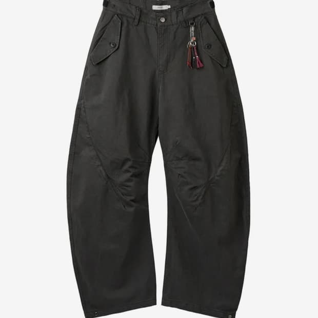 아르반 트리플 리프 커브드 팬츠 차콜