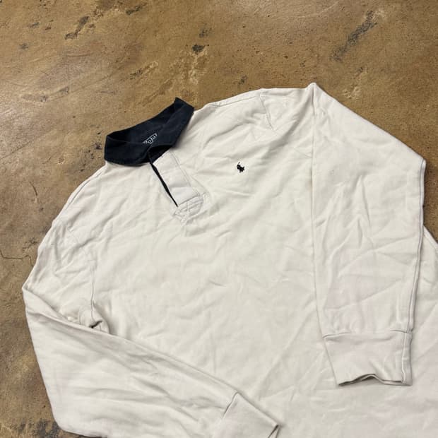 폴로 랄프로렌 화이트 긴팔 롱슬리브 