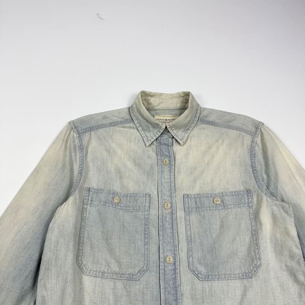 데님앤서플라이 연청 워싱 데님 셔츠 (XXS 여성추천)