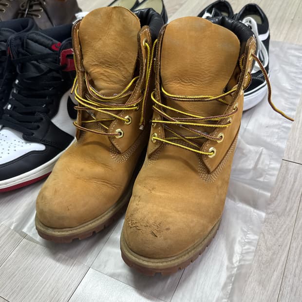 남성 6인치 프리미엄 옐로 워터프루프 워커부츠