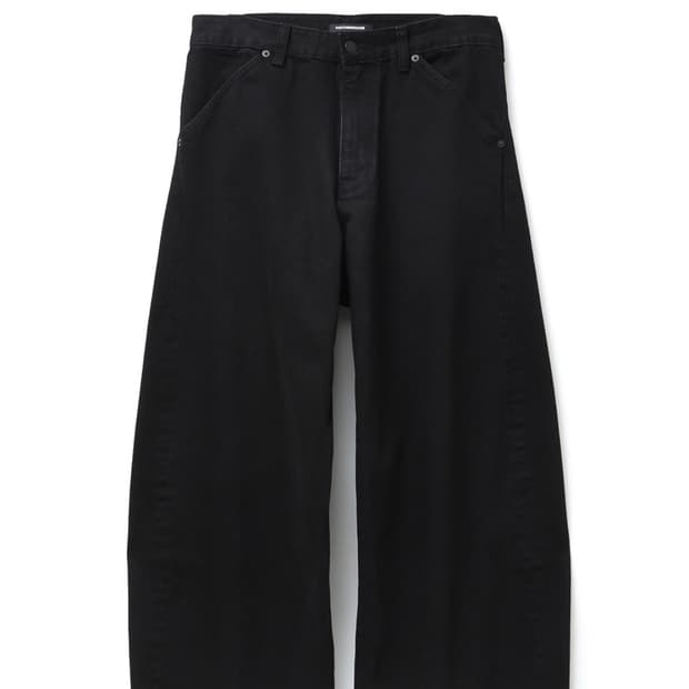 해칭룸 Wide Curve Jeans Jet Black 3/M