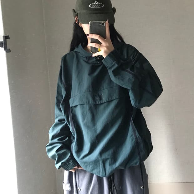 아디다스 딥그린 고프코어 후디