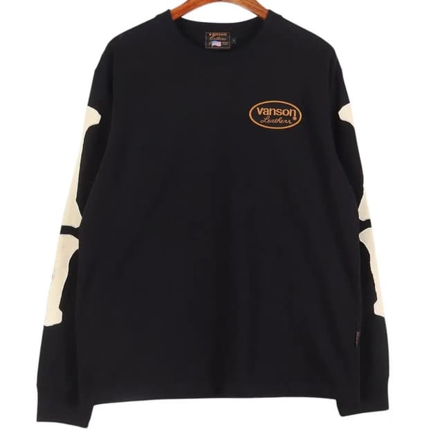 XL 벤슨 본패치 롱슬리브 티셔츠 블랙