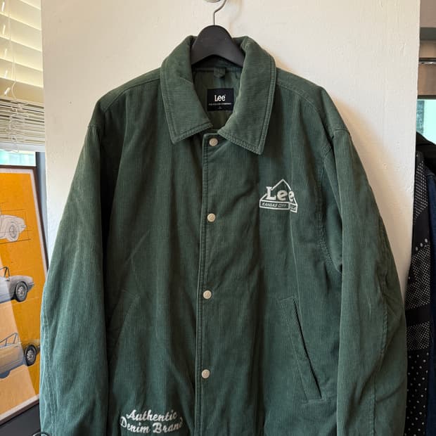 Lee 리 코듀로이 바시티 그린 L