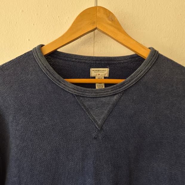 랄프로렌 데님앤서플라이 남성 워싱라운드긴팔티셔츠 M사이즈