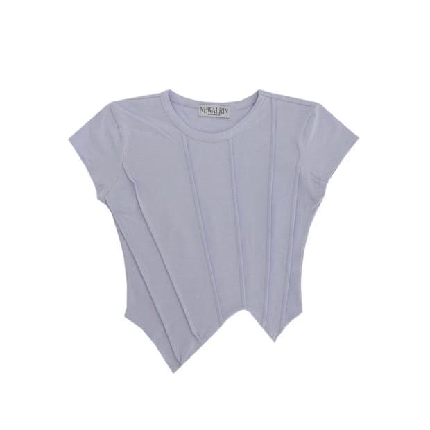 뉴얼린 니키탑 라벤더 Niki Line short-sleeved Top