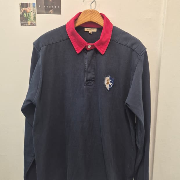 버버리 런던 남성 긴팔 폴로 셔츠  L
- 사이즈 실측 가슴단면 57  