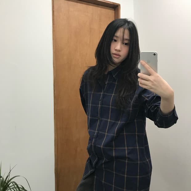 빔즈 BEAMS Loose Silhouette Check Shirt