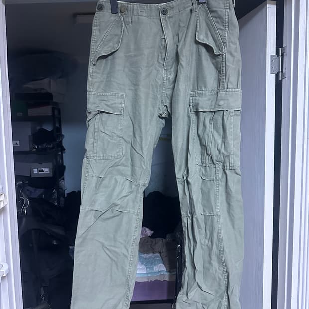 [L] 빈티지 M-65 카고 팬츠 올리브 카키