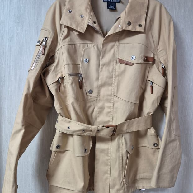 (정품) 폴로 랄프로렌 벨티드 사파리 자켓 방수 자켓 M